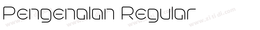 Pengenalan Regular字体转换 Pengenalan Regular字体转换